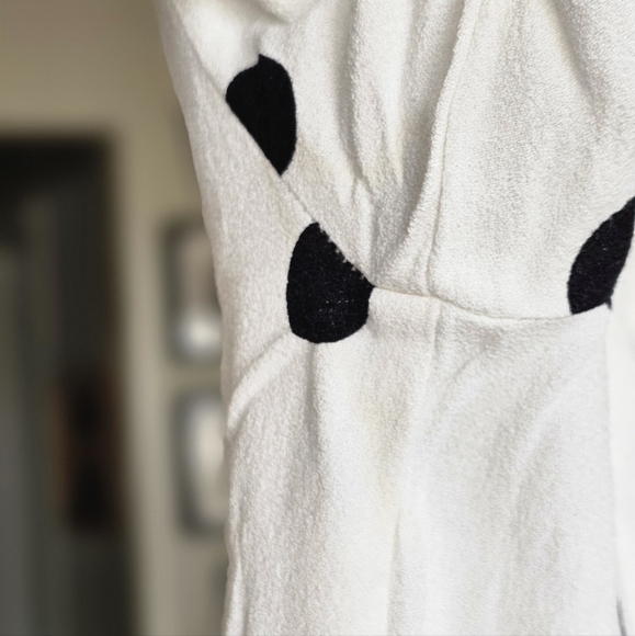 Reformation Polka Dot Puff Sleeve Blouse - Picture 5 of 8